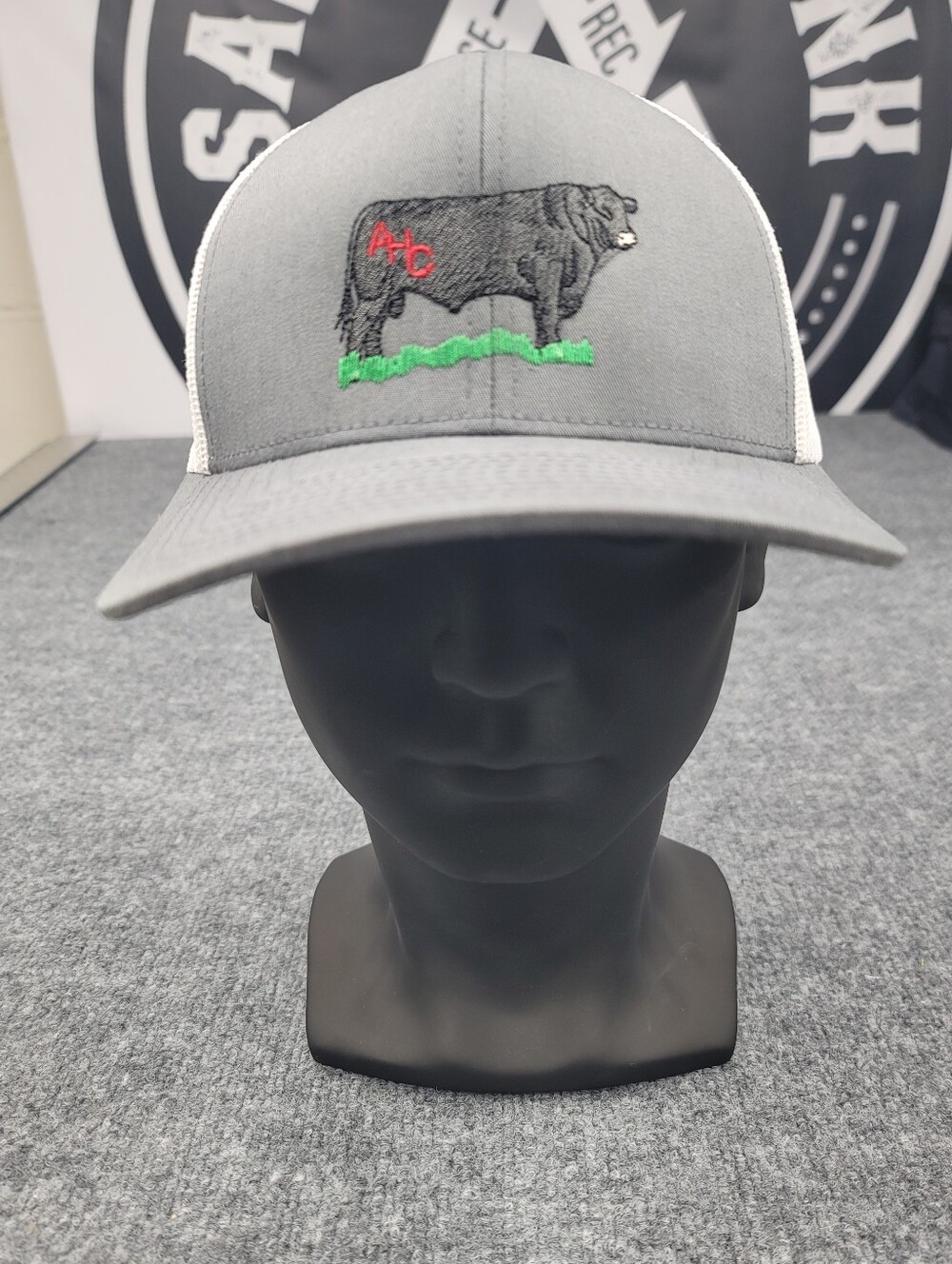 Pacific Brand Black Angus Cattlemans Trucker Hat Cap